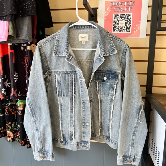 Custom Denim Jacket… “Should’ve Come With a Warning” - Picture 3 of 4